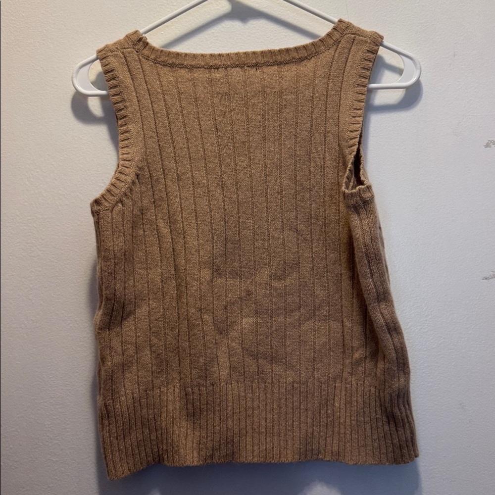 Atmosphere Ribbed Tan Sweater Top - Picture 4 of 4